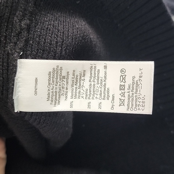 NWT Madewell Merino Wool blend v neck button cardigan in black size xxs - Picture 4 of 4